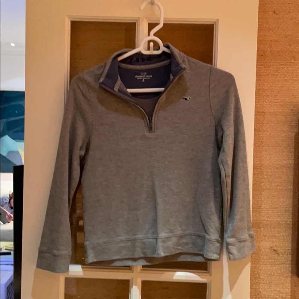 Vineyard vines boy pullover zip. S small 8-10
